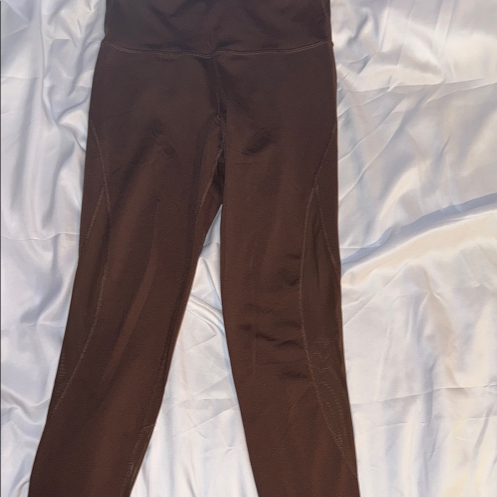 Brown High-Waisted Leggings